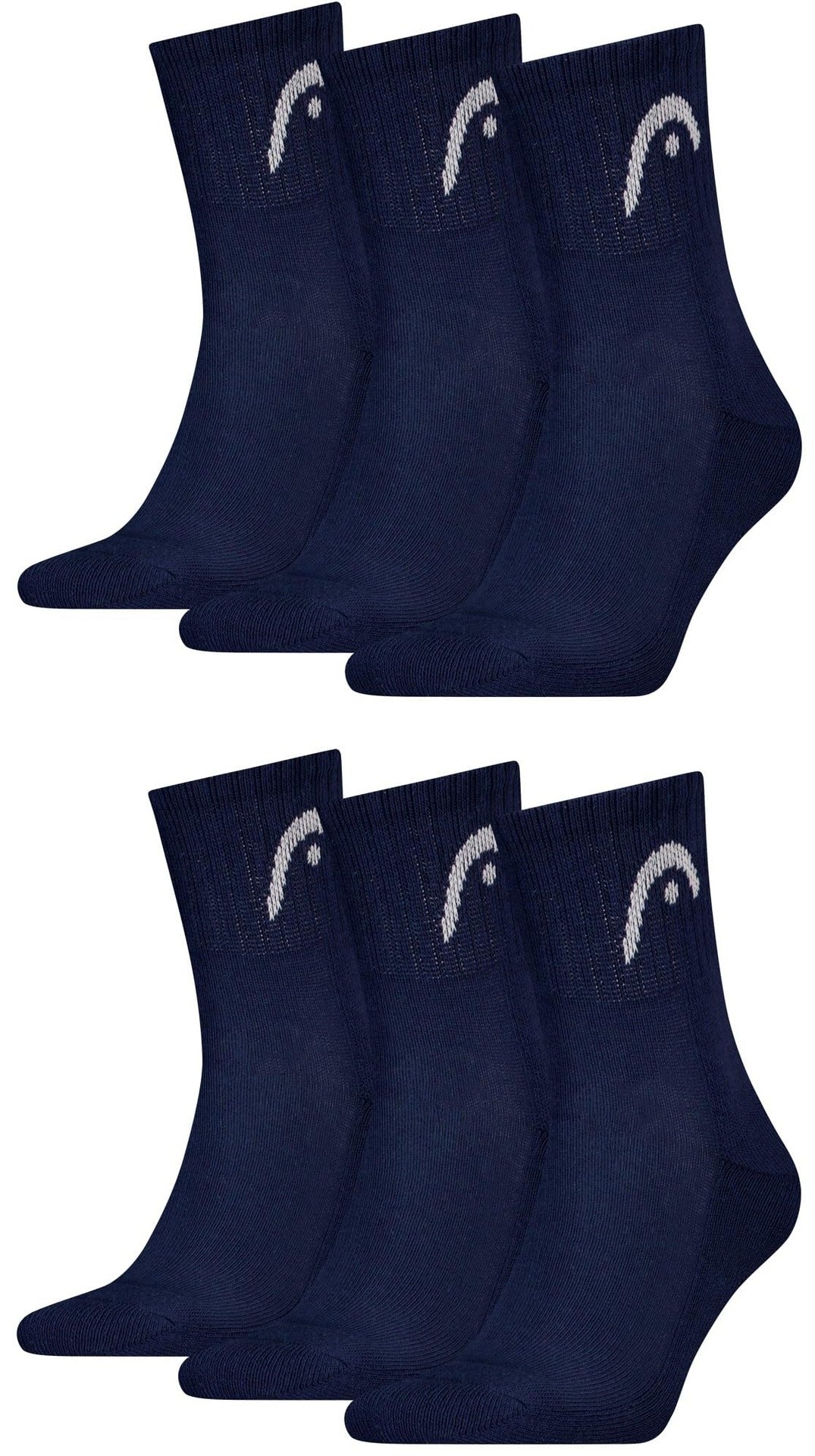 Head All Sports Training Short Crew Socks 3 Pairs Navy