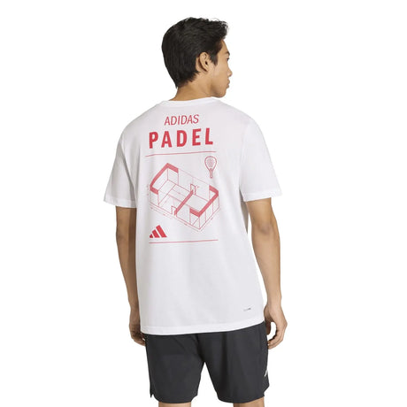 Camiseta adidas Pádel Category Graphic Blanco