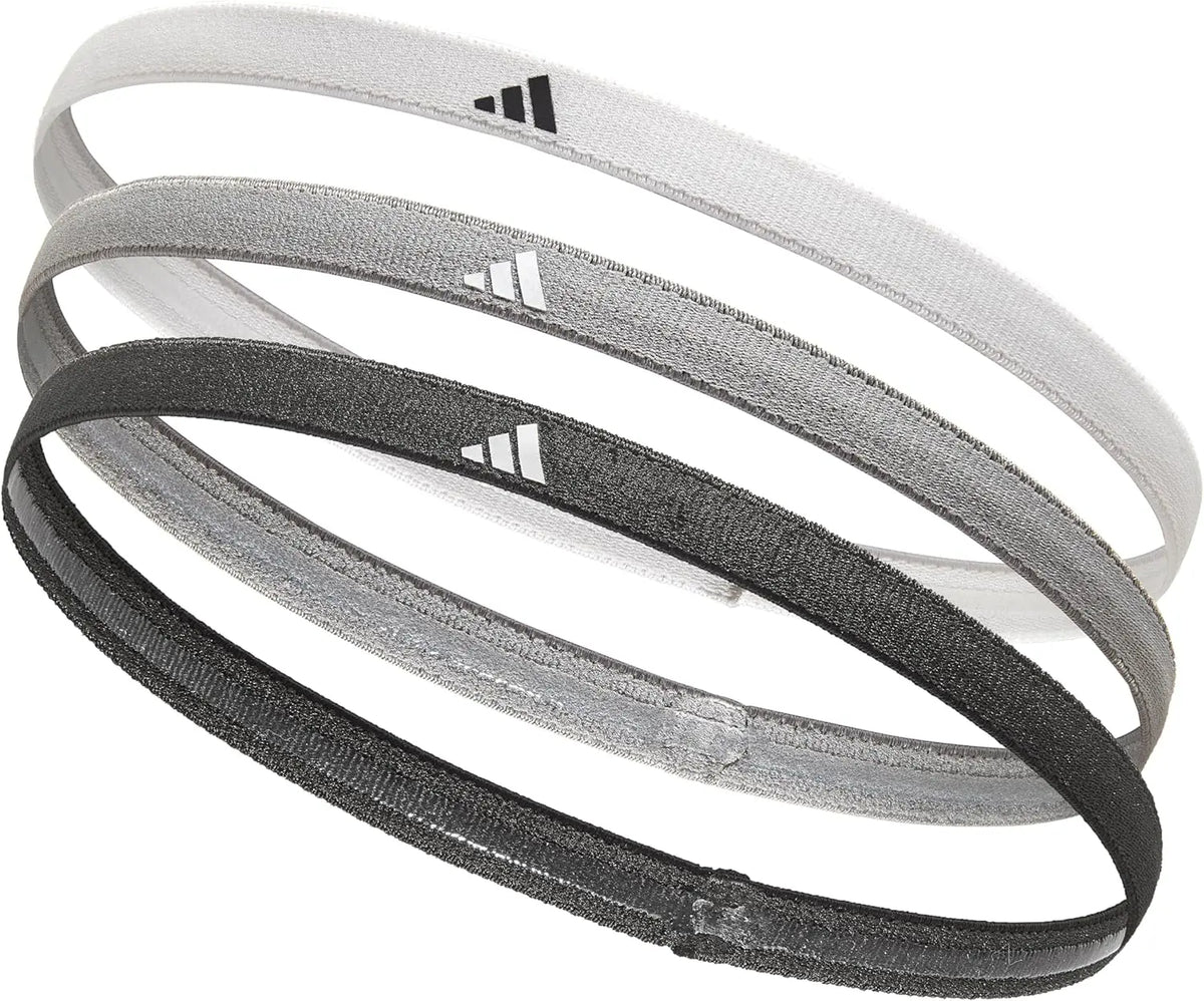 Cinta Pelo adidas Fitness Training 3u Blanco Gris Negro