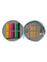 Estuche Plumier Redondo 18 Pcs. Real Madrid Preescolar Azul