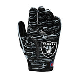 Guantes Fútbol Americano Wilson Adulto Nfl Stretch Fit Las Vegas Raiders