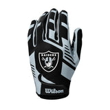 Guantes Fútbol Americano Wilson Adulto Nfl Stretch Fit Las Vegas Raiders