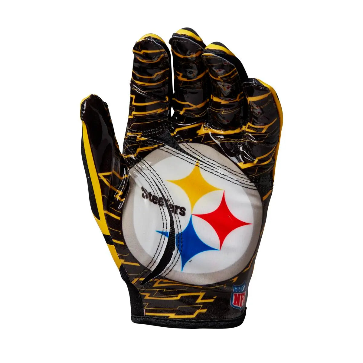Guantes Fútbol Americano Wilson Junior Nfl Stretch Fit Pittsburgh Steelers