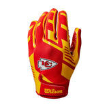 Guantes Fútbol Americano Wilson Junior Nfl Stretch Kansas City Chiefs