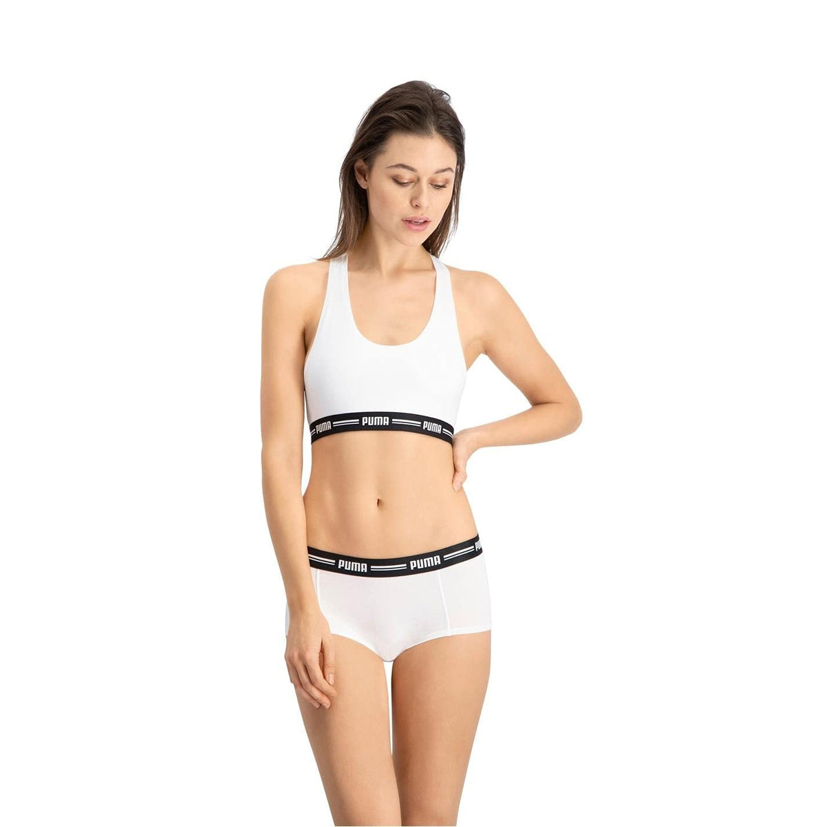 Mini Short Puma 2u Blanco Mujer