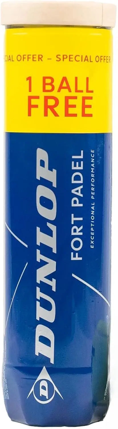 Pelotas Pádel Dunlop Fort Padel 3+1