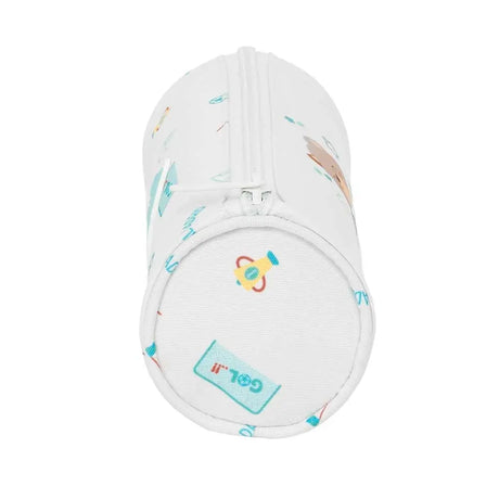 Real Madrid Preschool Round Pencil Case White