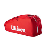 Raquetero Wilson Super Tour 6 Raquetas Rojo