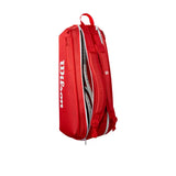 Raquetero Wilson Super Tour 6 Raquetas Rojo