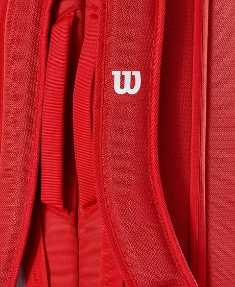 Raquetero Wilson Super Tour 6 Raquetas Rojo