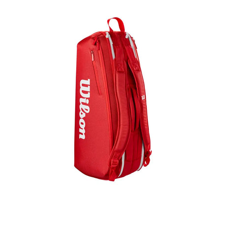 Raquetero Wilson Super Tour 6 Raquetas Rojo