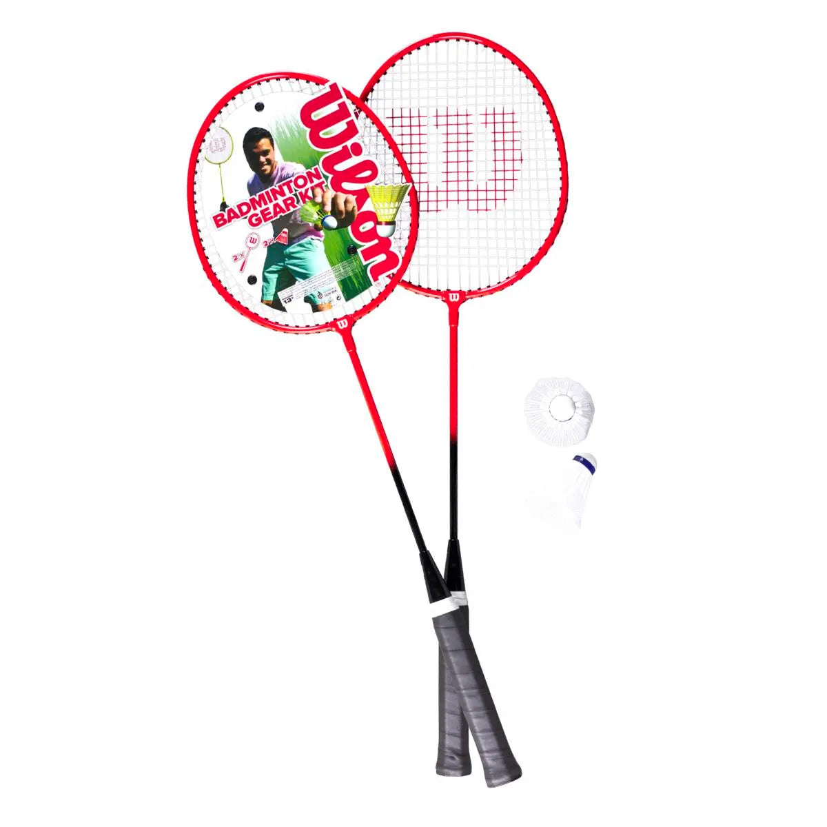 Conjunto de Badminton Wilson 2 Raquetes 1 Volante V2