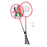 Conjunto de Badminton Wilson 2 Raquetes 1 Volante V2