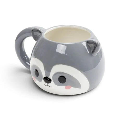 Taza de Cerámica 3D con Forma Cabeza de Mapache Adoramals