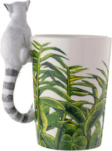 Taza de Cerámica Asa con Forma de Lémur
