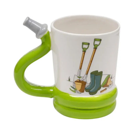 Taza de Cerámica Jardín Asa con Forma de Manguera