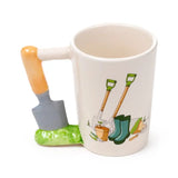 Taza de Cerámica Jardín Asa con Forma de Paleta