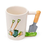 Taza de Cerámica Jardín Asa con Forma de Paleta