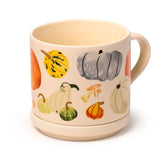 Taza de Porcelana y Posavasos Autumn Harvest Otoño