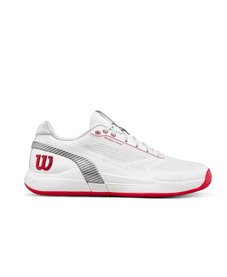 Zapatillas Wilson Rush Pro 5 Hombre Blanco/Rojo