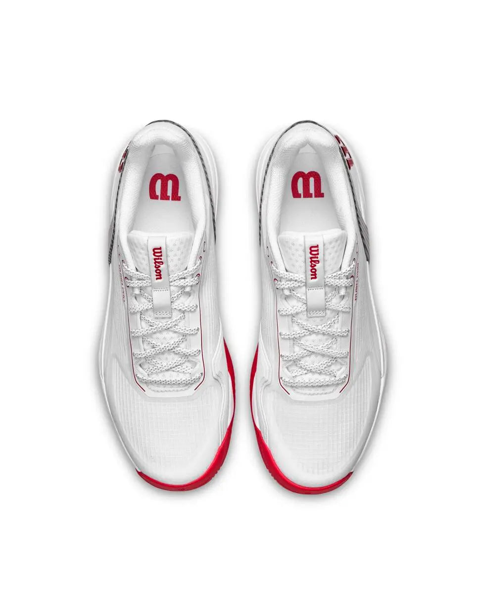 Sapatilhas Wilson Rush Pro 5 Homem Branco/Vermelho