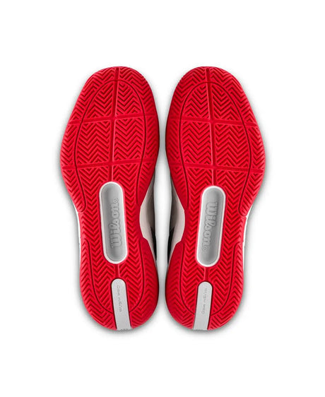 Zapatillas Wilson Rush Pro 5 Hombre Blanco/Rojo