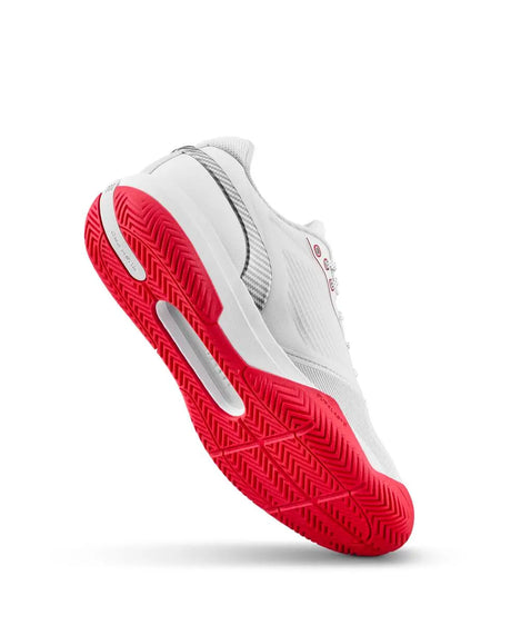 Zapatillas Wilson Rush Pro 5 Hombre Blanco/Rojo