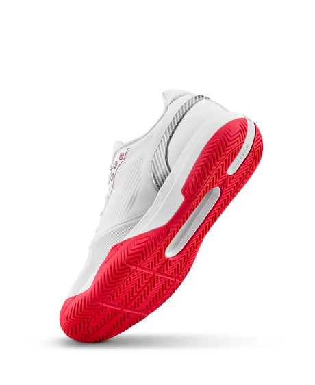Zapatillas Wilson Rush Pro 5 Hombre Blanco/Rojo