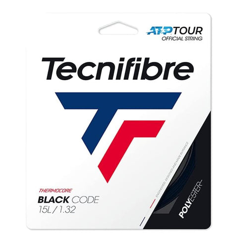 Cordaje Tenis Tecnifibre BLACK CODE Set 12m Negro